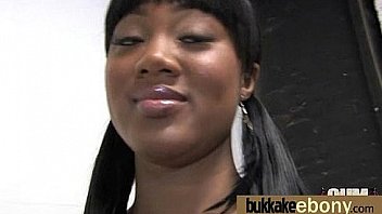 Naughty black wife gang banged by white friends 7