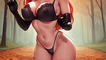 Latex sexy lingerie and big boobs hard nipples dance free