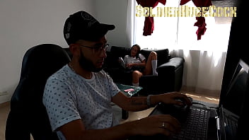 My stepdaughter is a total slut and she decides to seduce me to feel my huge cock in her tight pussy melany lopez soldierhugecock