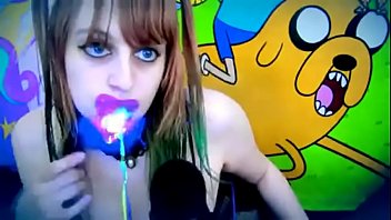 Beauty sucking and licking lollipop ear to ear asmr