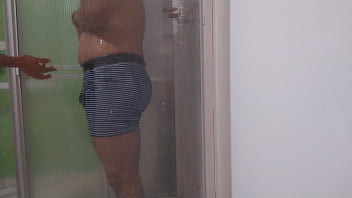 Latina wife cheating on cuckold being fucked by black boy in motel bathroom