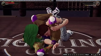 Jennifer vs gigi nf3d mixed mma femdom combat