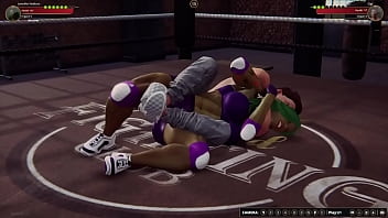 Jennifer vs gigi nf3d mixed mma femdom combat