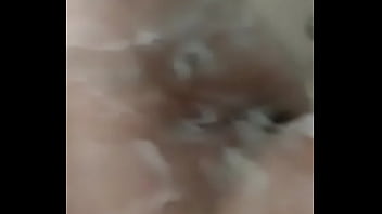 Mom with big tits showering and pussy