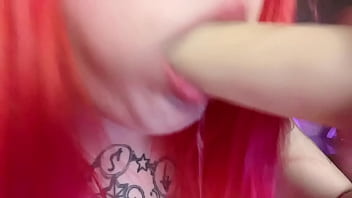 Pov blowjob eyes contact spit fetish