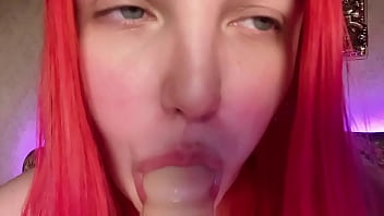 Pov blowjob eyes contact spit fetish