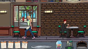 Jenny serves customers at the table but deep down she wants to serve them with her throat