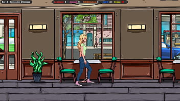 Jenny serves customers at the table but deep down she wants to serve them with her throat