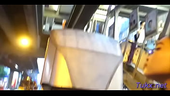 Slender nipponese babe enjoys undressing