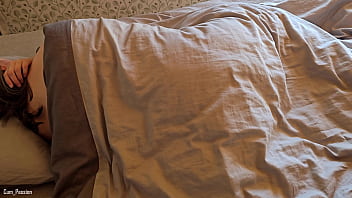 He caught me with my little toy under the covers and i decided not to stop and came to a hot orgasm