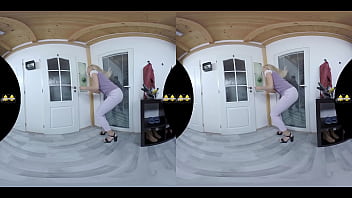 Swedish slut piss and fucks a vibrator in vr Swedish slut piss and fucks a vibrator in vr