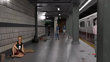 An office lady brought a dildo into the fitting room and began masturbating with it in public hentai game kink maker