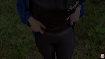 Big Tits Beauty Riskily Sucks Dick And Gets Cum On Face In The Forest thumbnail