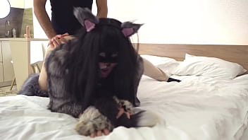 Furry role play sex fur coat fetish