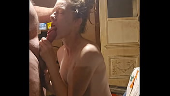 Readhead devouring my cock and cum