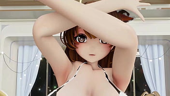 Sousou no frieren fern hentai undress dance yaosobi idol cow girl outfit big boobs mmd 3d orange hair clip