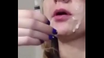 Beautiful cam slut inhales massive cock