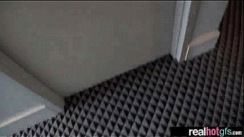 Lovely real girl get banged hard style on cam clip 21