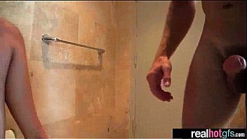 Lovely real girl get banged hard style on cam clip 21