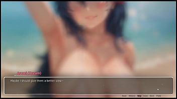 Bluring the walls romance hentai game ep 6 wet dreams with horny crowd on the beach