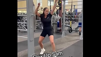 Flex up 5am swinging around gym time