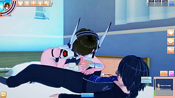 Guy's android girl sucks and fucks him to many orgasms