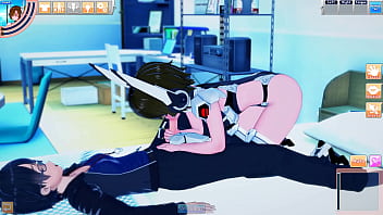 Guy's android girl sucks and fucks him to many orgasms