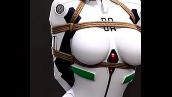 Sexy tempting dance from rei ayanami bounded by rope