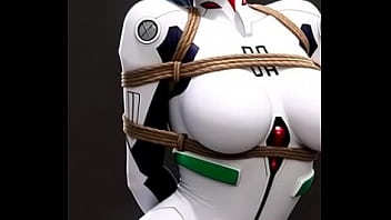 Sexy tempting dance from rei ayanami bounded by rope