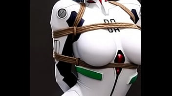 Sexy tempting dance from rei ayanami bounded by rope