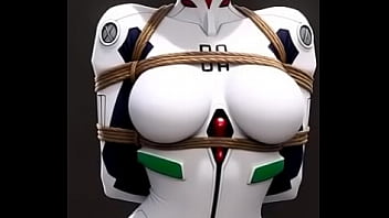 Sexy tempting dance from rei ayanami bounded by rope