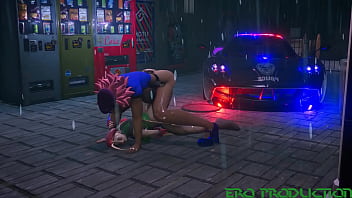 Street fighter poison fuck cammy in the alleyway