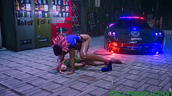 Street fighter poison fuck cammy in the alleyway