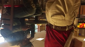 Ebiny booty in spandex leggins