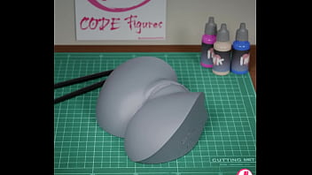 3d render of riley pornstar hip