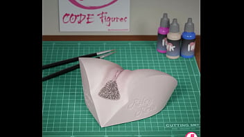 3d render of riley pornstar hip