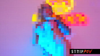 Busty blonde stripper twerks and gives the best blowjob favor