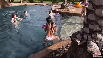 Lola masturbates in the grotto