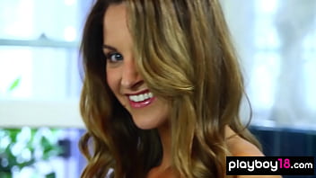 Glamorous beauty stripping and taking a hot shower