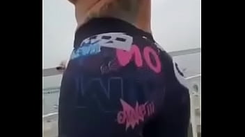 Sexy latina showing outdoors