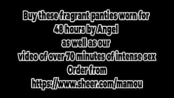 Buy these fragrant panties worn for 48 hours by jupiluni as well as our video of over 70 minutes of intense sex order from