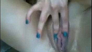 Fucking herself with her new toy