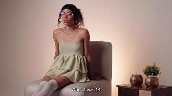 Anal casting with a petite latina