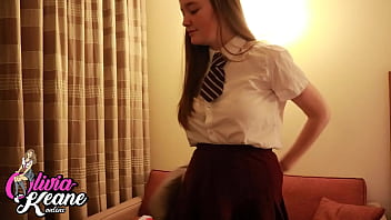 Naughty college student masturbating