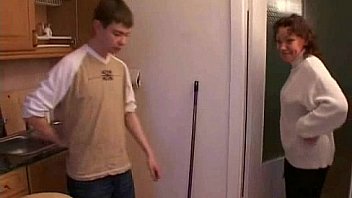 Mommy catches stepson in kitchen