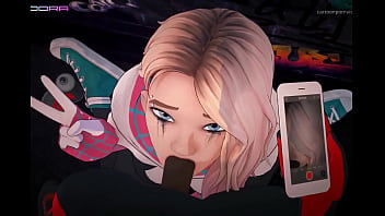 Spider woman blows ya cock