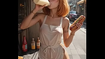 She loves adding mayonnaise to your sausage