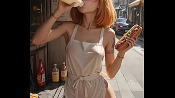 She loves adding mayonnaise to your sausage