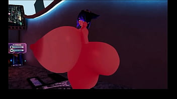 Huge boobs growing tits 3d