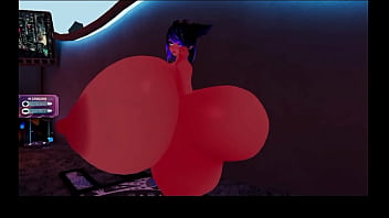 Huge boobs growing tits 3d